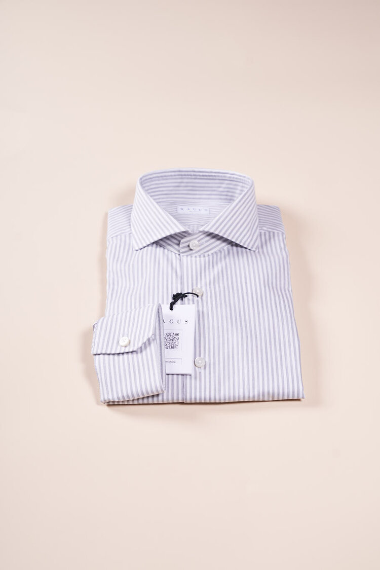 Xacus | Casual shirt | Lichtgrijs